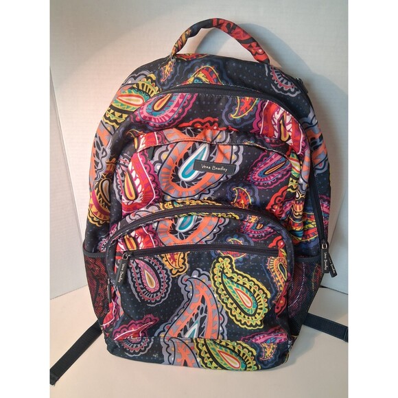 Vera Bradley Lighten Up Essential Backpack Twilight Paisley Pattern USED Bag - Picture 1 of 14